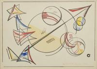 Katherine Sophie Dreier (American, 1877-1952), Three works from '1 to 40 Variations'