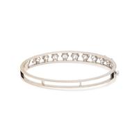 WHITE GOLD AND DIAMOND BANGLE BRACELET