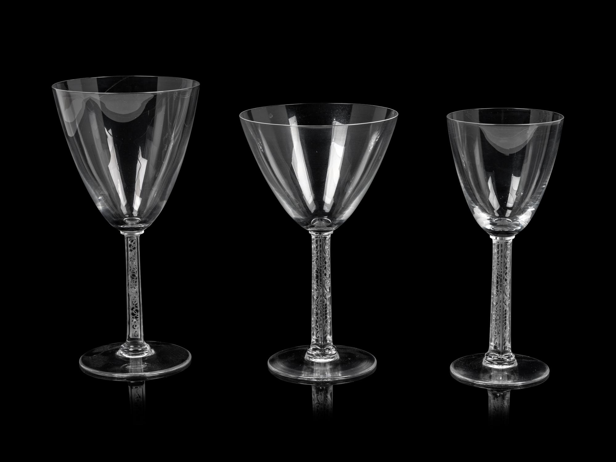 A Lalique Phalsbourg Stemware Service