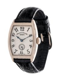 FRANCK MULLER, 18K WHITE GOLD REF. 1752 S6 'CINTREE CURVEX' WRISTWATCH