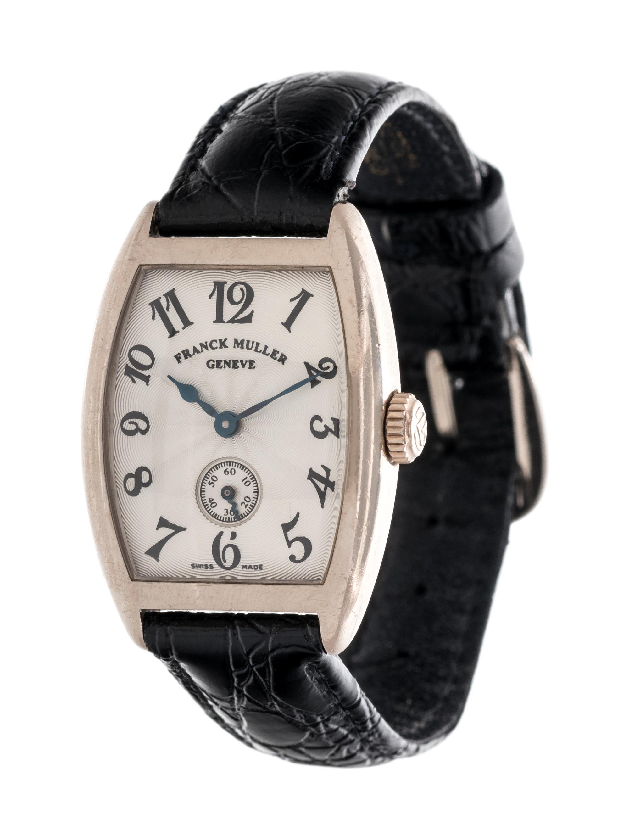 FRANCK MULLER, 18K WHITE GOLD REF. 1752 S6 'CINTREE CURVEX' WRISTWATCH
