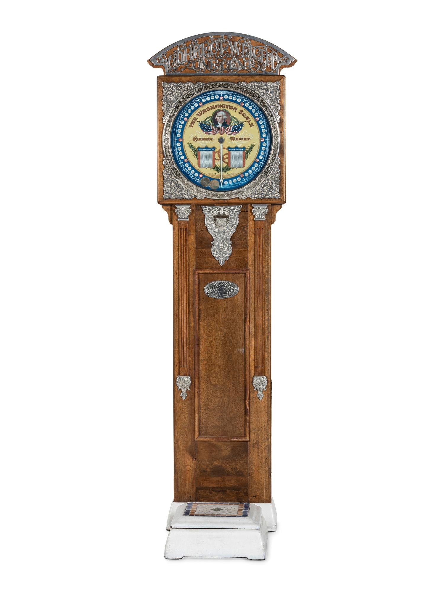 A One Cent The Washington Scale Correct Weight Machine
