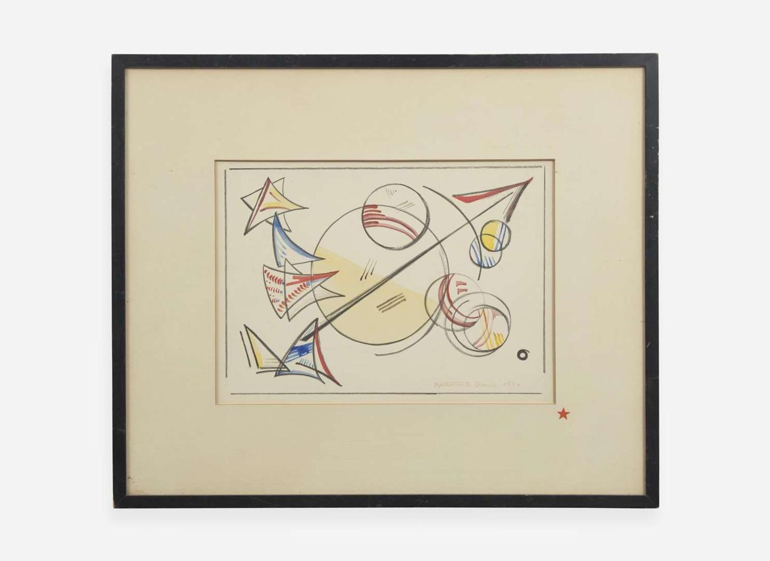 Katherine Sophie Dreier (American, 1877-1952), Three works from '1 to 40 Variations'