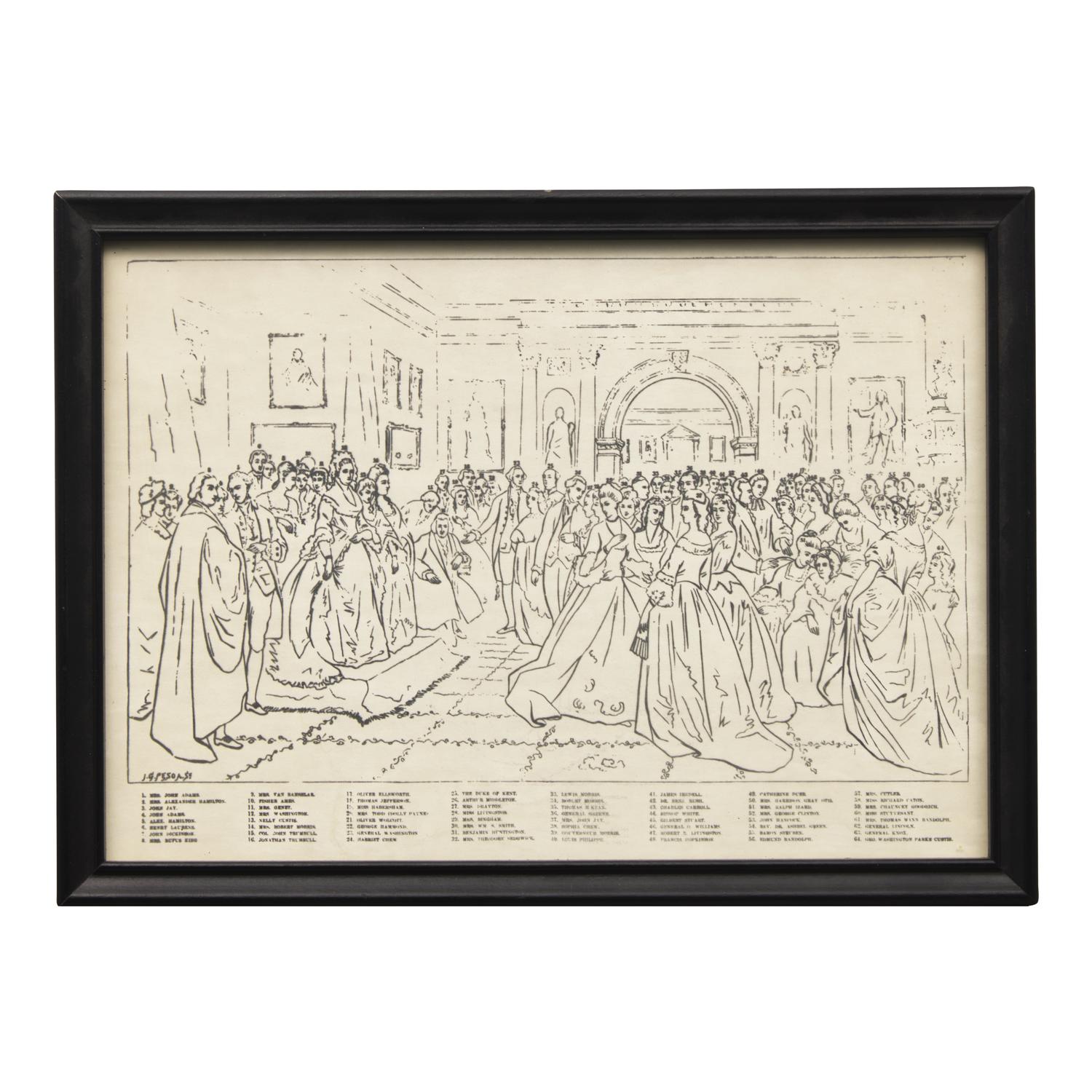 [Presidential] Huntington, D(aniel). Lady Washington's Reception. From the original Picture in the possession of A.T. Stewart Esq.