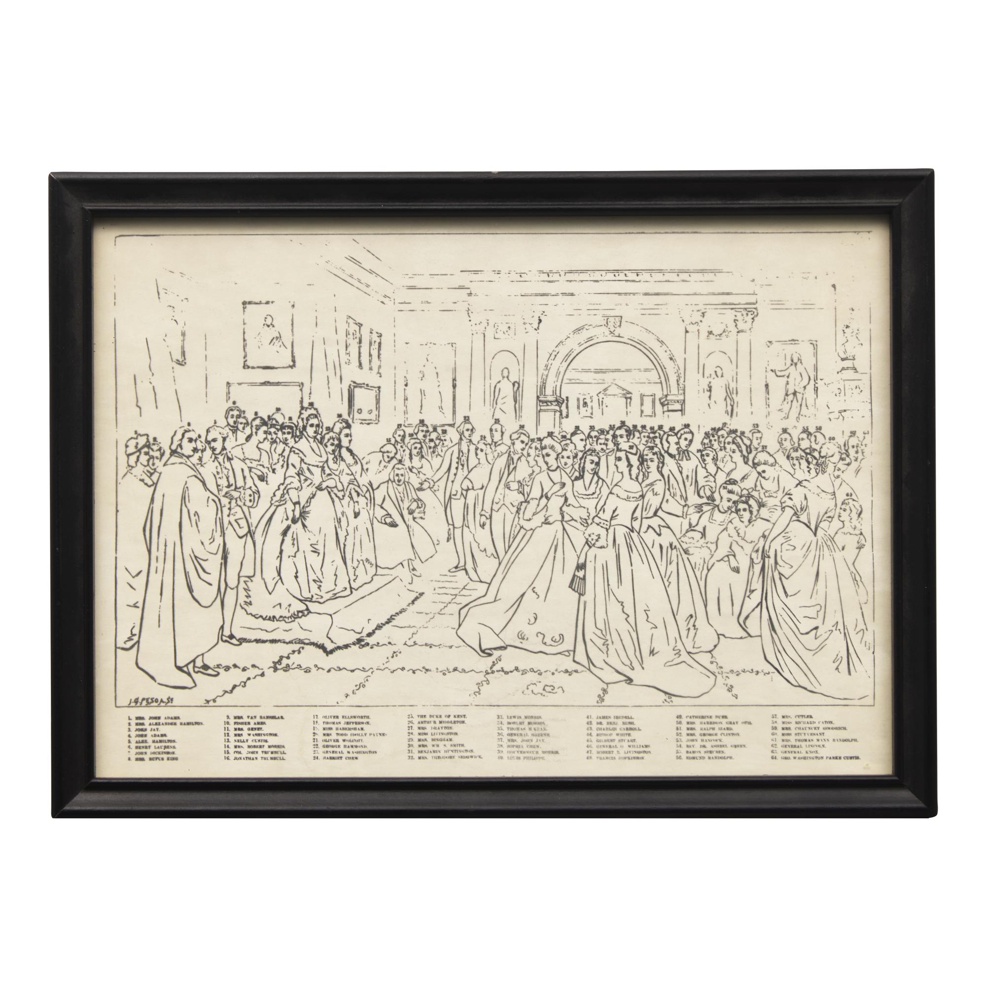 [Presidential] Huntington, D(aniel). Lady Washington's Reception. From the original Picture in the possession of A.T. Stewart Esq.
