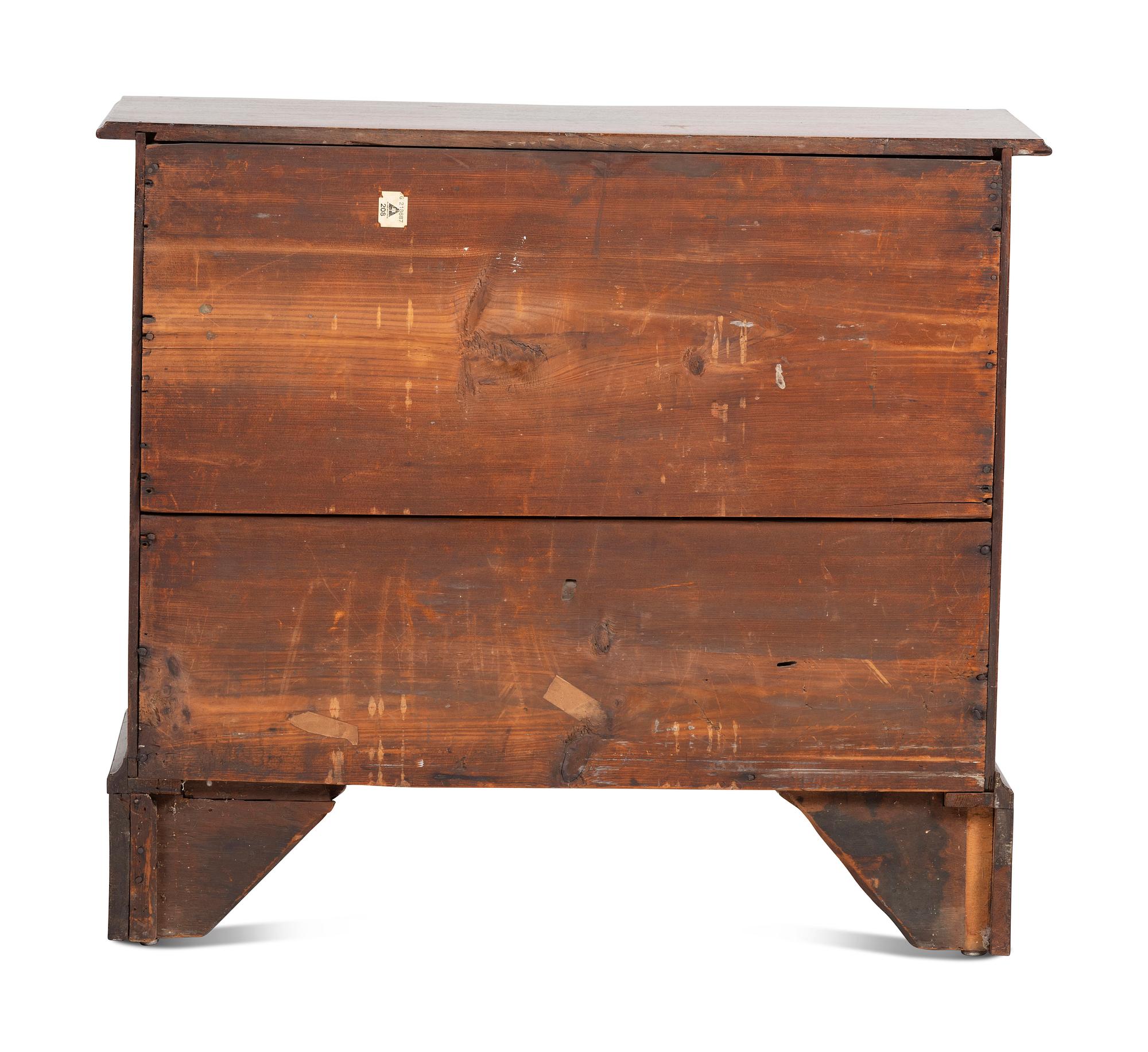 A Chippendale Carved Mahogany Reverse Serpentine Chest of Drawers, 18th Century