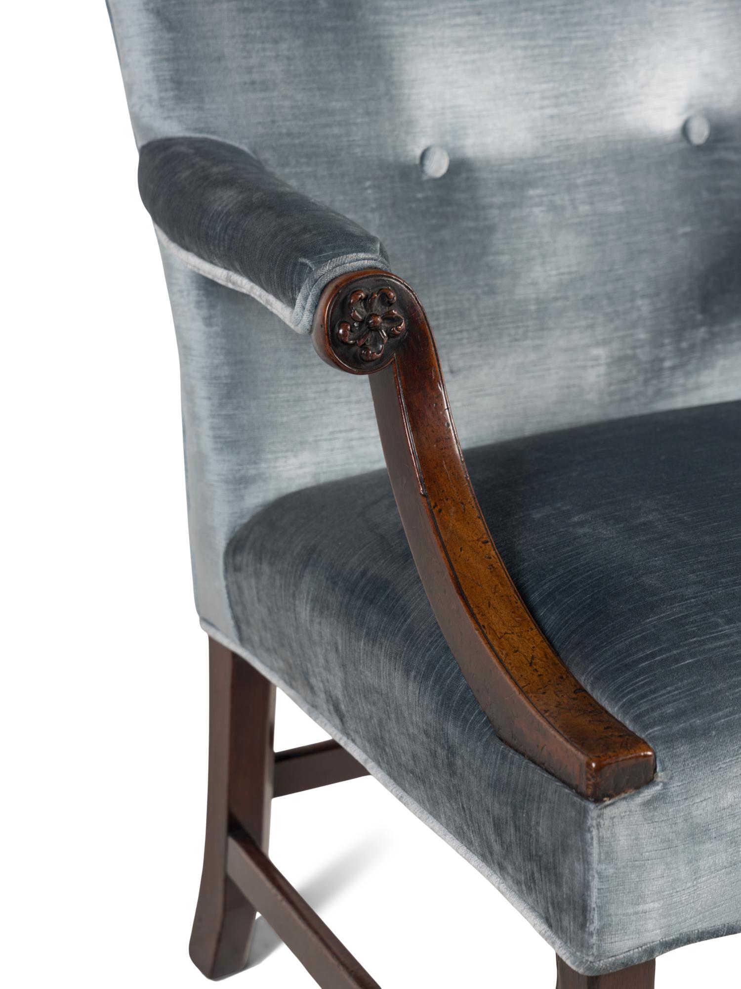 A George IV Mahogany Library Chair