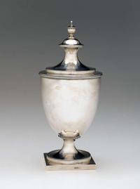 Silver covered sugar bowl jeremiah andrews, active norfolk, va, 1791-1817
