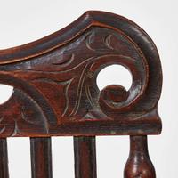 A group of three oak and walnut chairs 18th and late 19th / early 20th century