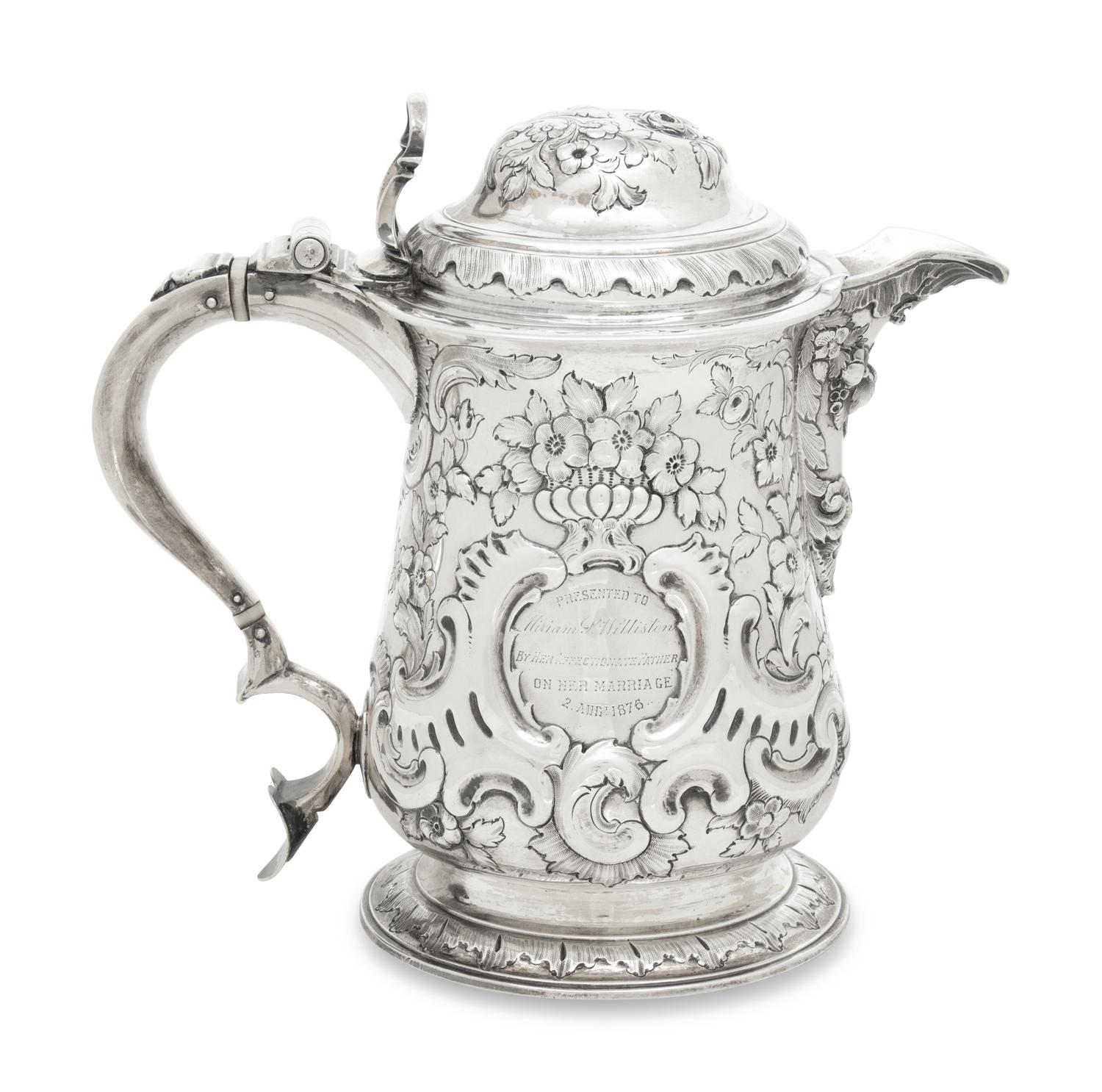 A George II Silver Covered Tankard