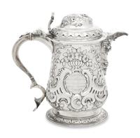 A George II Silver Covered Tankard