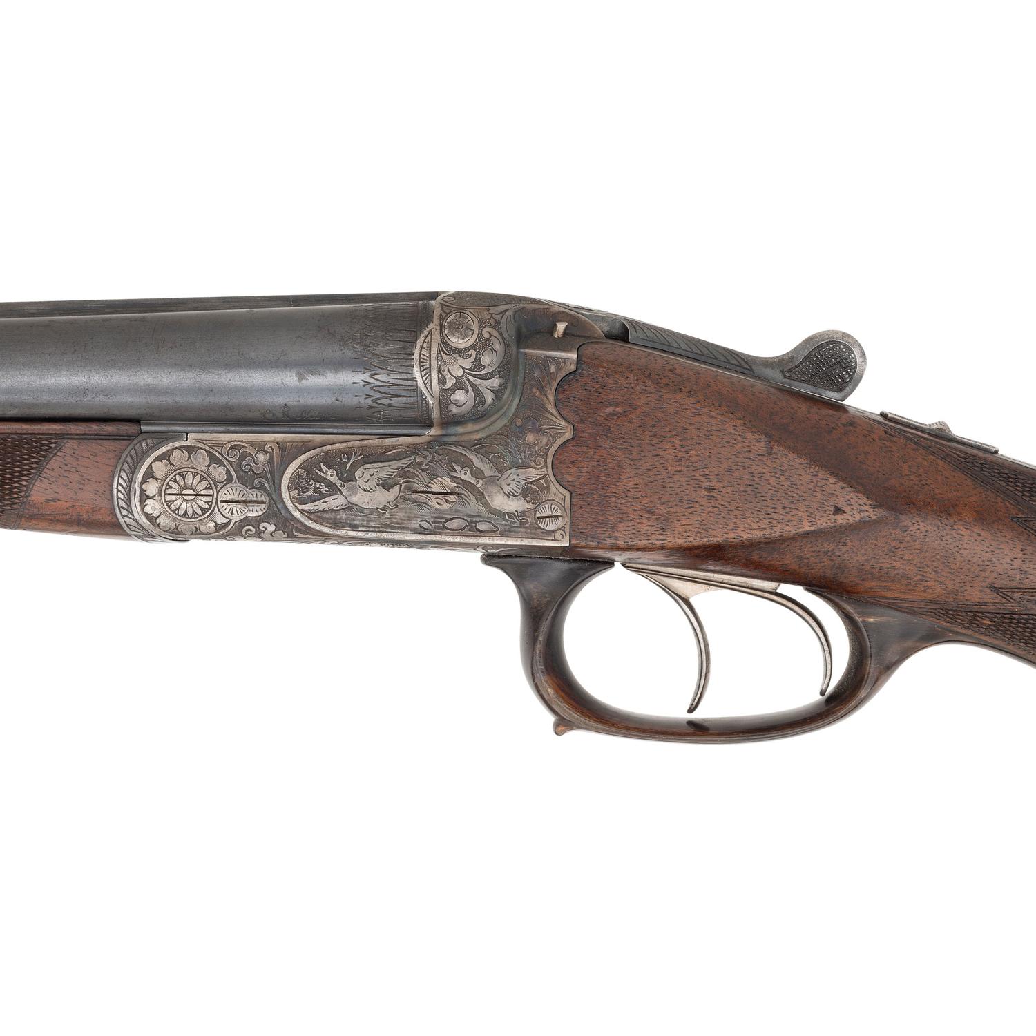 ** German SxS Boxlock Shotgun German Guild Gun