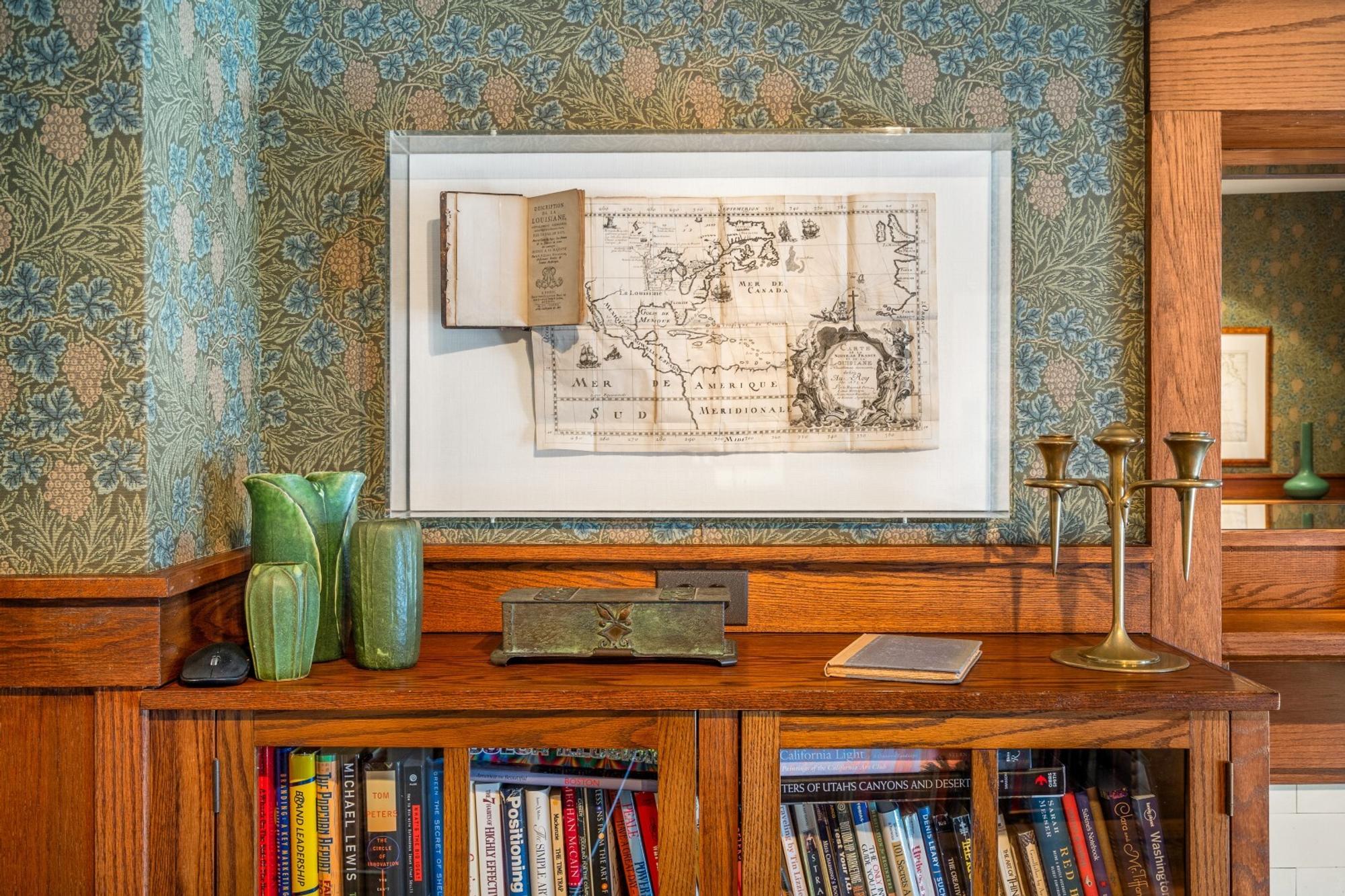 A French Painted Cast Iron Mailbox
