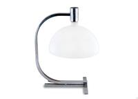 A Modernist Blown Glass and Chrome Table Lamp — 20TH CENTURY