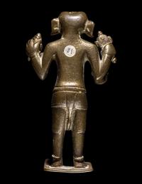 An Indian Bronze Figure of Standing Ganesha