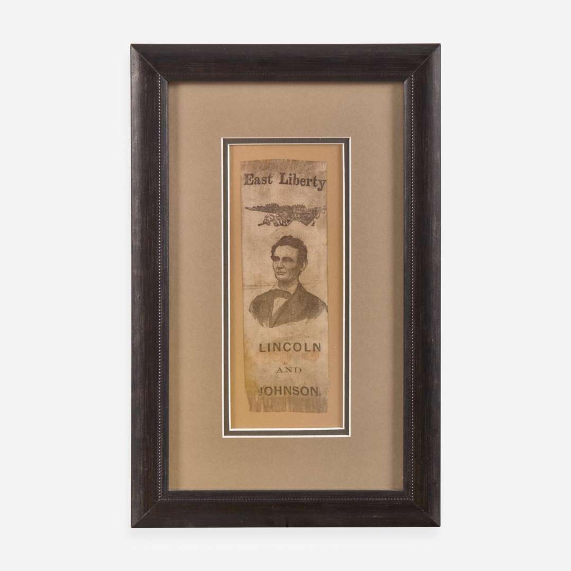 [Presidential] [Lincoln, Abraham] 1864 Presidential Campaign Ribbon