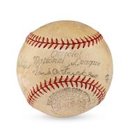 A 1936 Chicago Cubs and St. Louis Cardinals Multi Signed Autograph Baseball (Beckett Authentication Services)