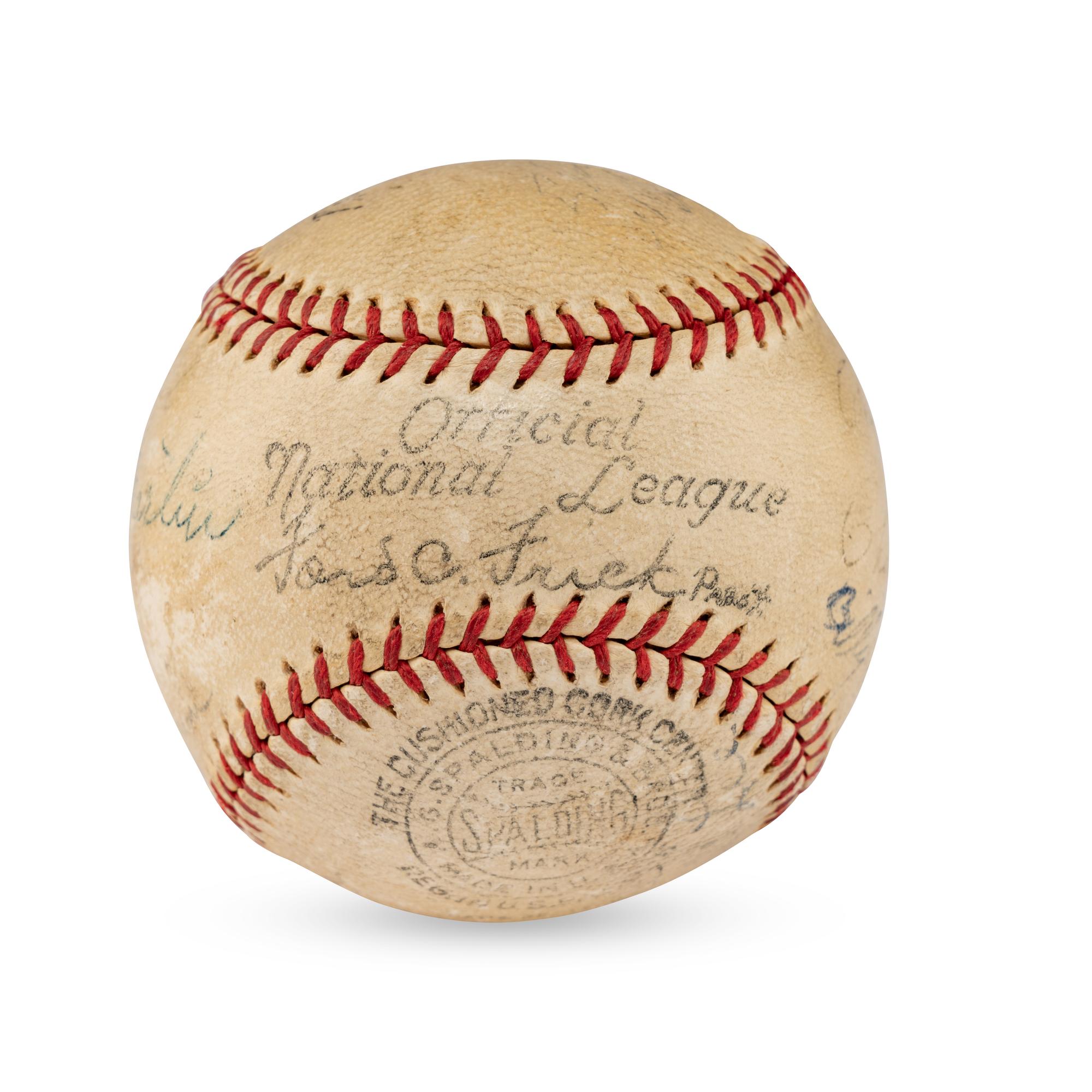 A 1936 Chicago Cubs and St. Louis Cardinals Multi Signed Autograph Baseball (Beckett Authentication Services)