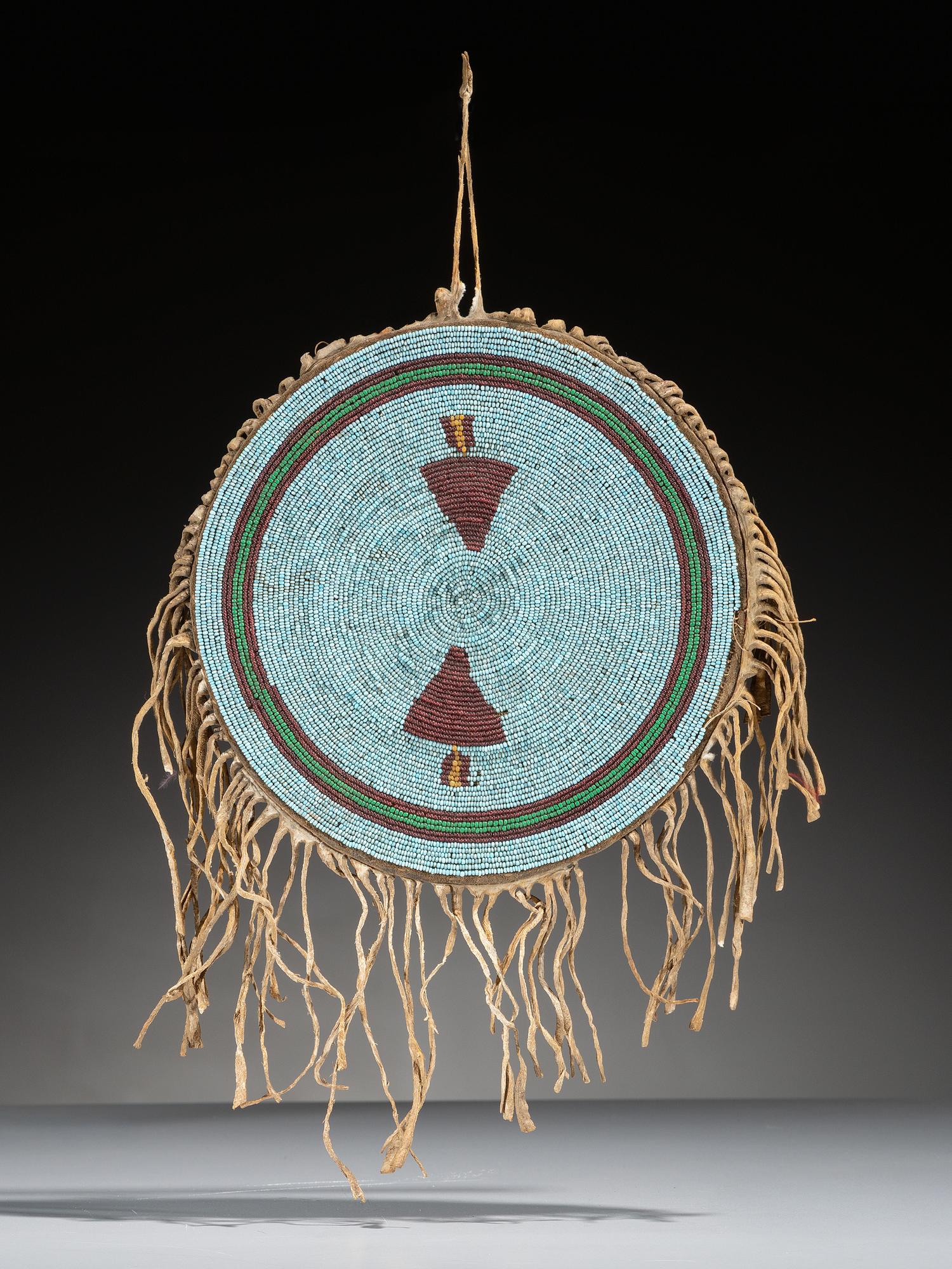 Sioux Beaded Hide "Shield"