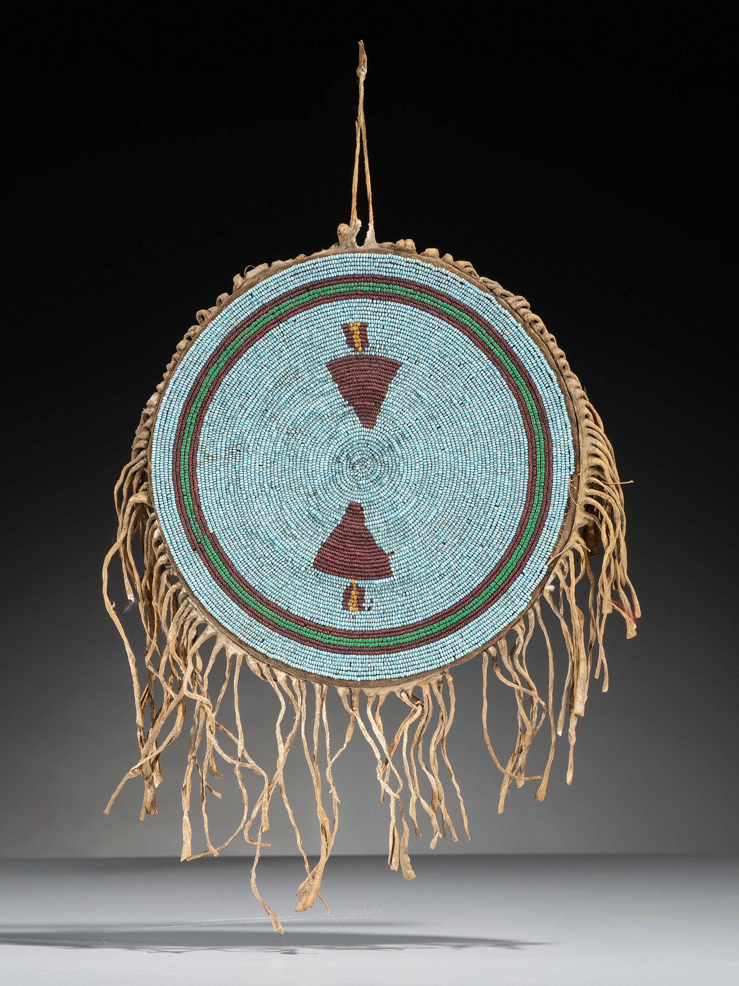 Sioux Beaded Hide "Shield"