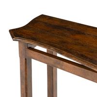 A Contemporary Walnut Sofa Table