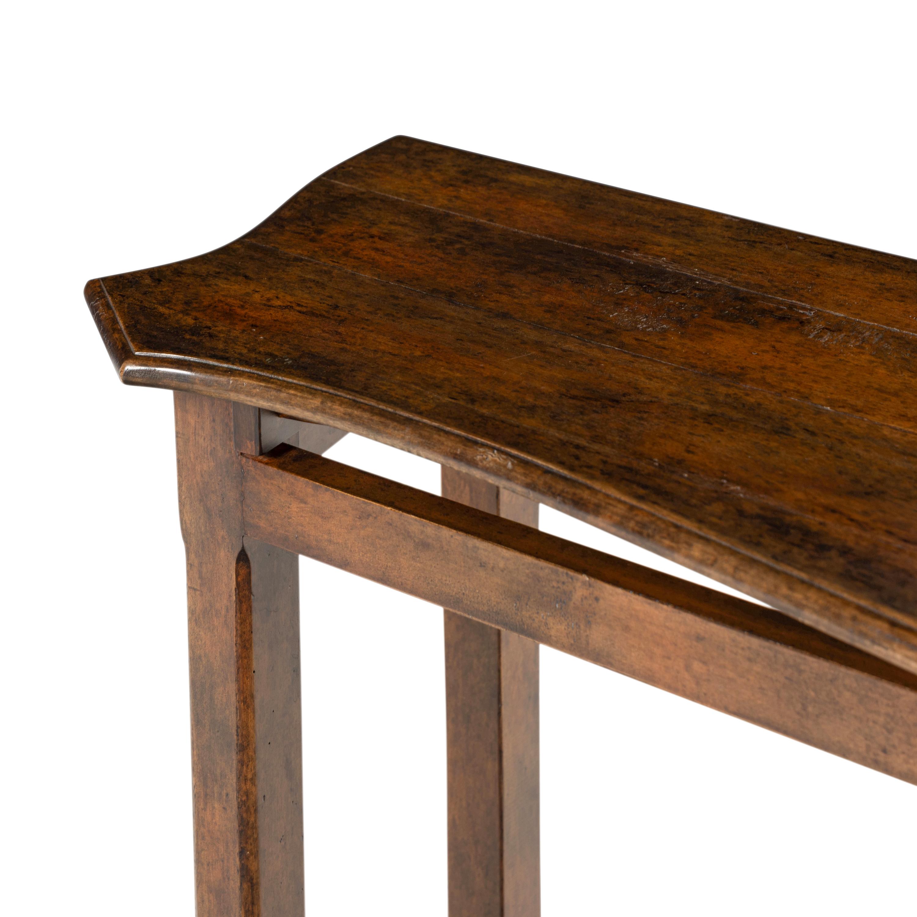 A Contemporary Walnut Sofa Table