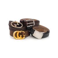 Four Designer Belts: Two Tiffany & Co. & Two Gucci