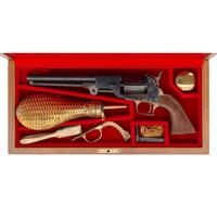 Cased Replica Dance Navy Percussion Revolver with Accessories
