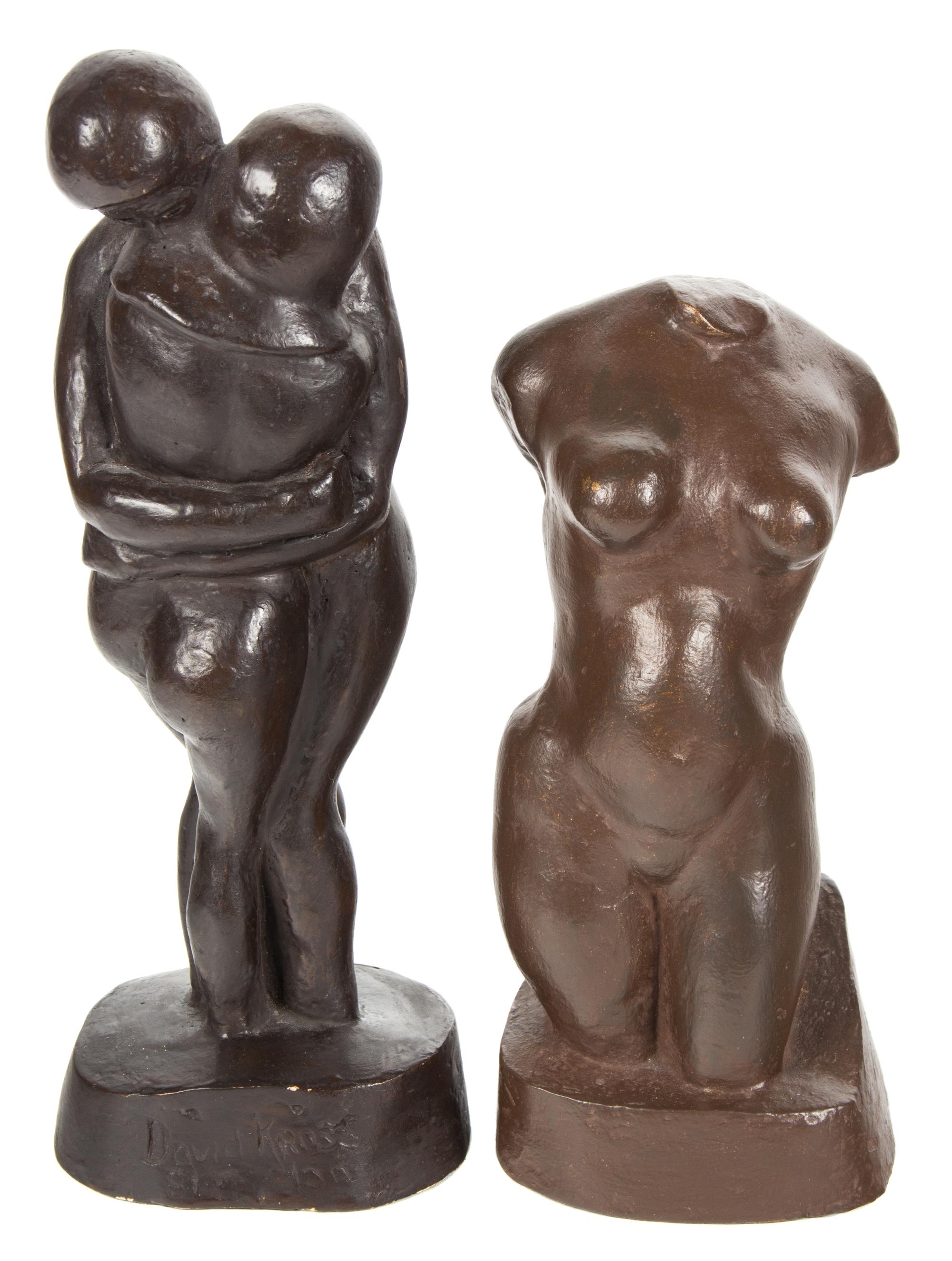 David Kross, (American, 20th Century), Lovers and Nude Torso,1976 (two works)