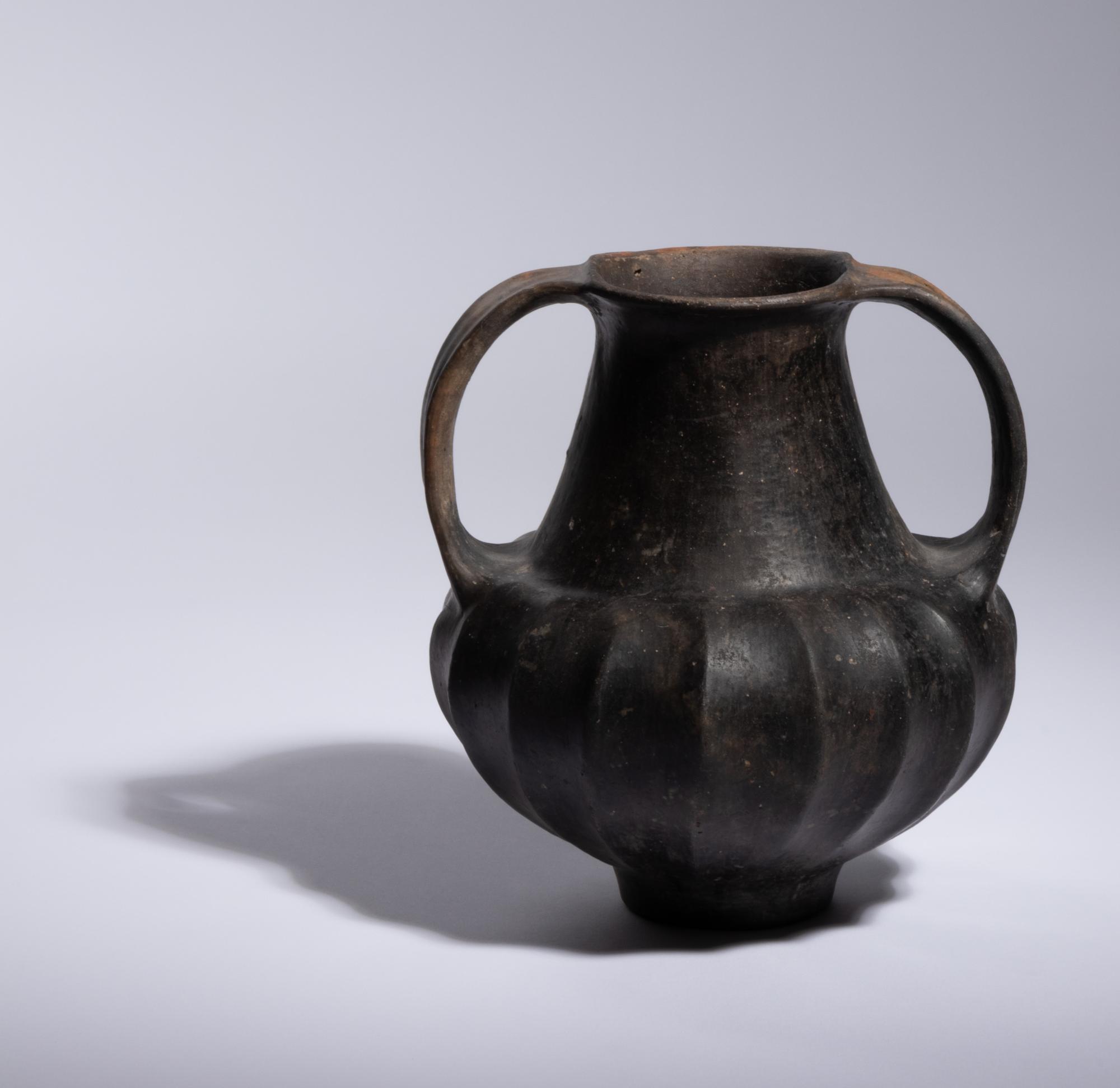 An Etruscan Bucchero Amphora