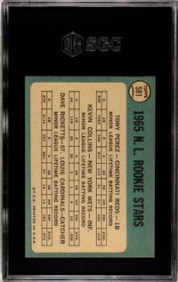 A Group of 1965 Topps Joe Morgan and Tony Perez Rookie Baseball Cards No. 16 (SGC 5 EX)