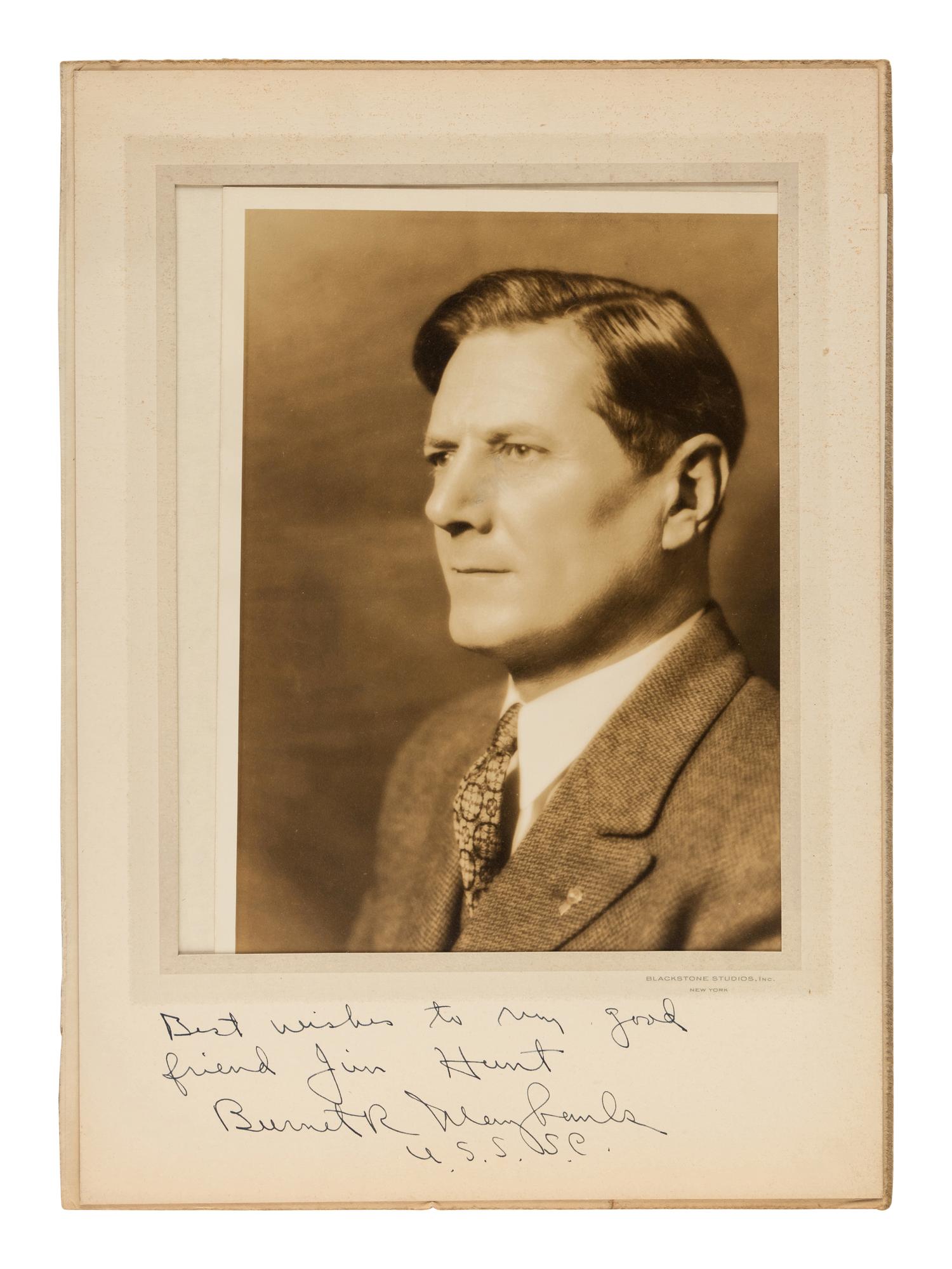 [TRUMAN, Harry S. (1884-1972)] – Lt. Col. James V. Hunt. Album containing approximately 60 signed photos of people related to President Truman's Cabinet and contemporary U.S. Senators and Congressmen, ca. 1944-1947.