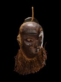 A Pende Wood Miniature Mask