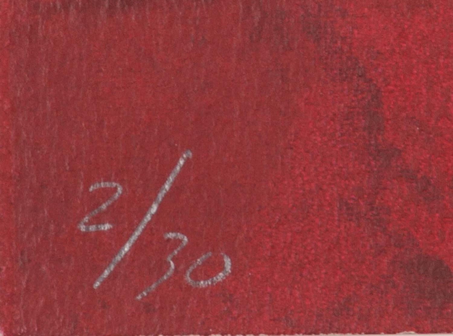 Untitled (Maroon Face)