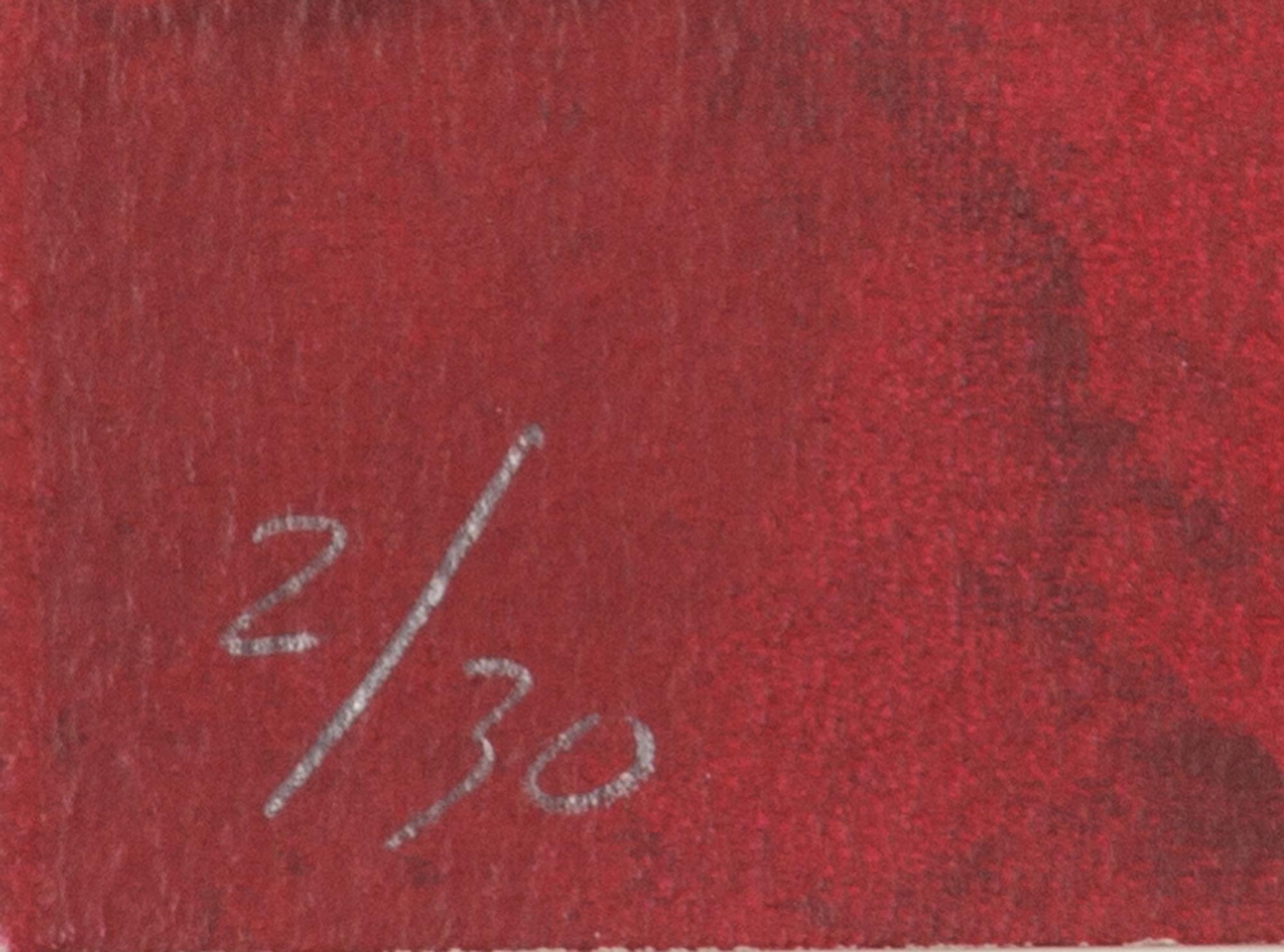 Untitled (Maroon Face)