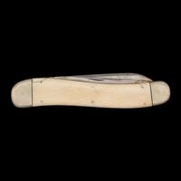 Massive Coquanoc Works Three-Bladed Folding Knife Possibly made for the 1876 Centennial Exposition in Philadelphia