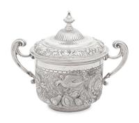 An English Silver Covered Jar