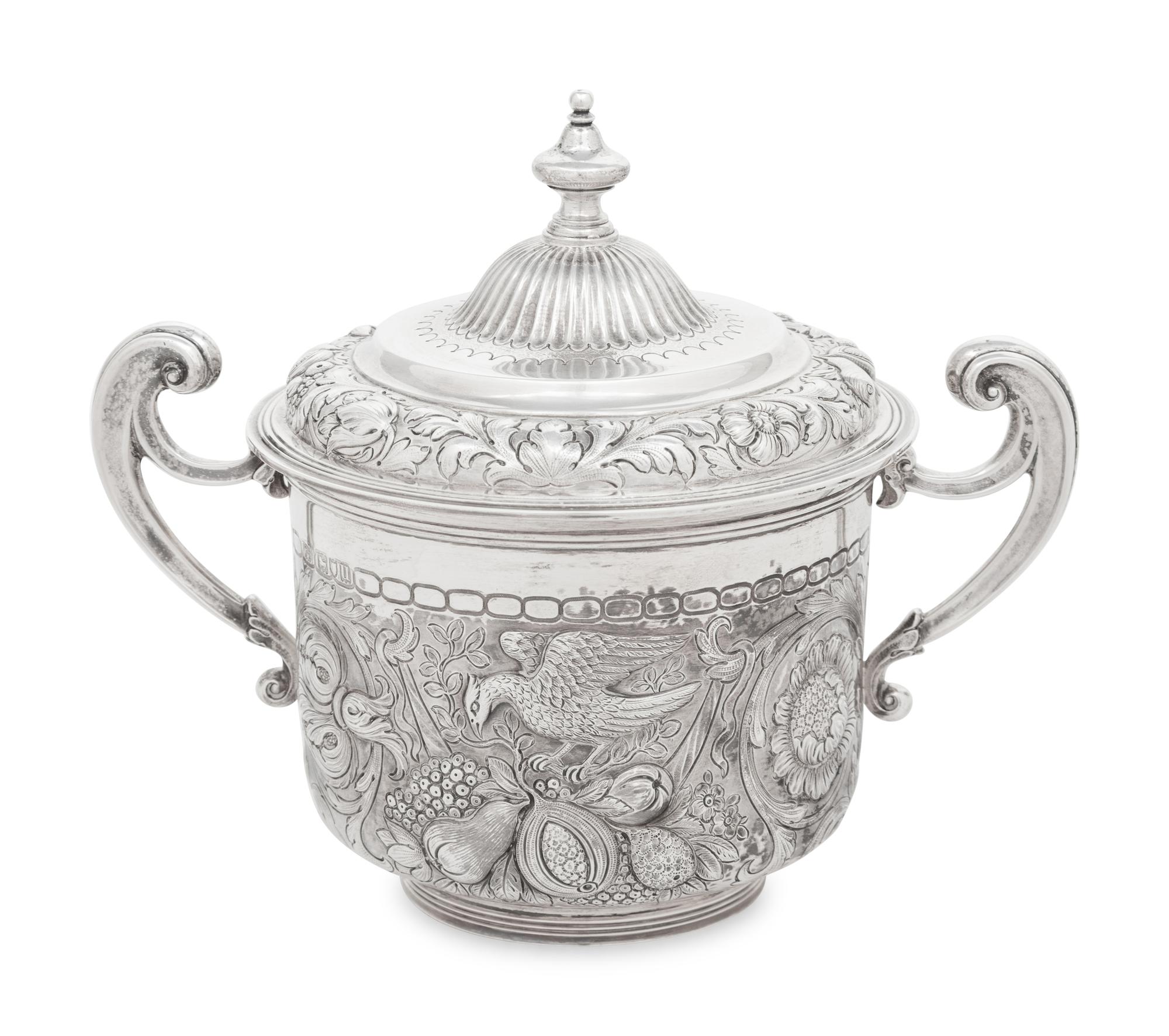 An English Silver Covered Jar