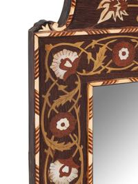 A Pair of Middle Eastern Mother-of-Pearl and Marquetry Mirrors