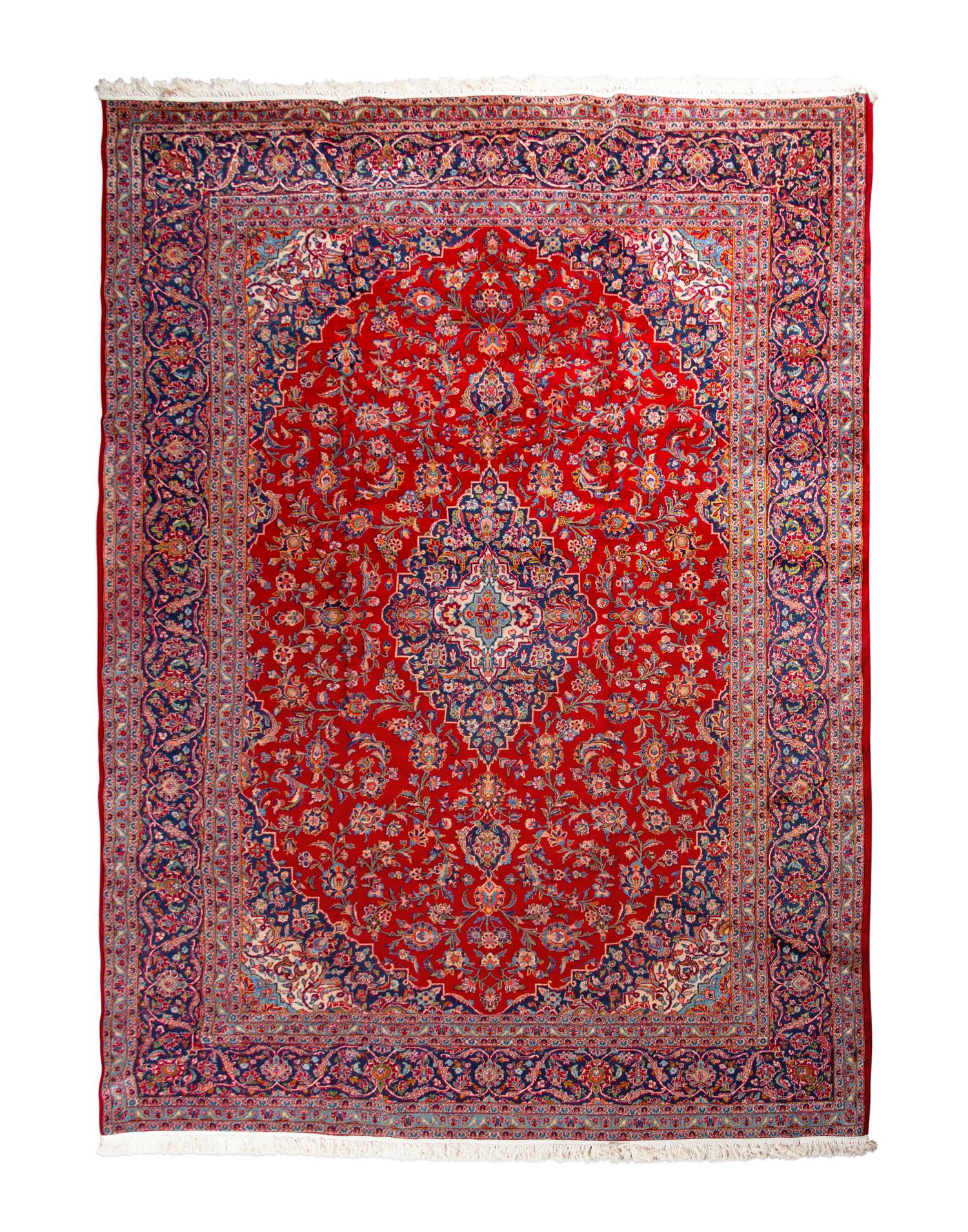 A Tabriz Wool and Silk Rug