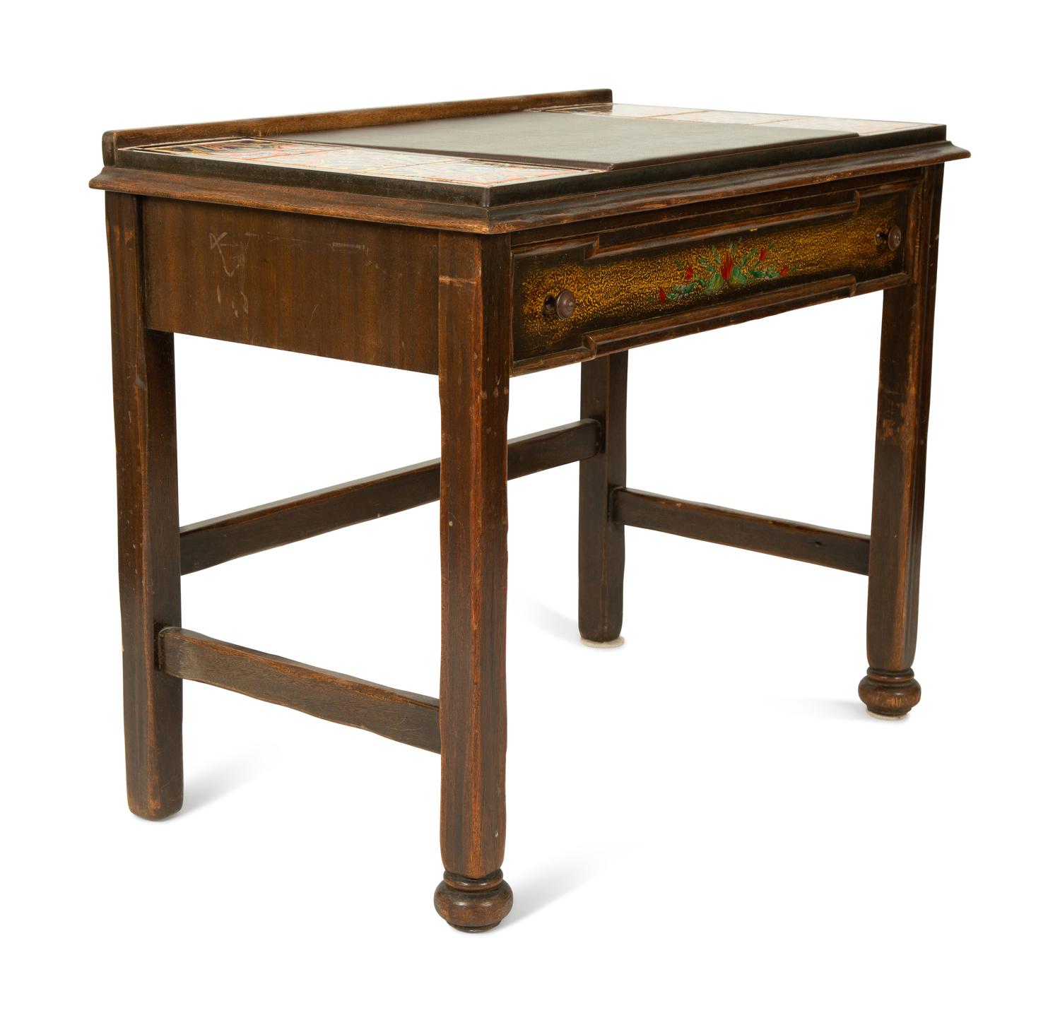 A Karpen Monterey Mahogany Writing Desk — 20TH CENTURY
