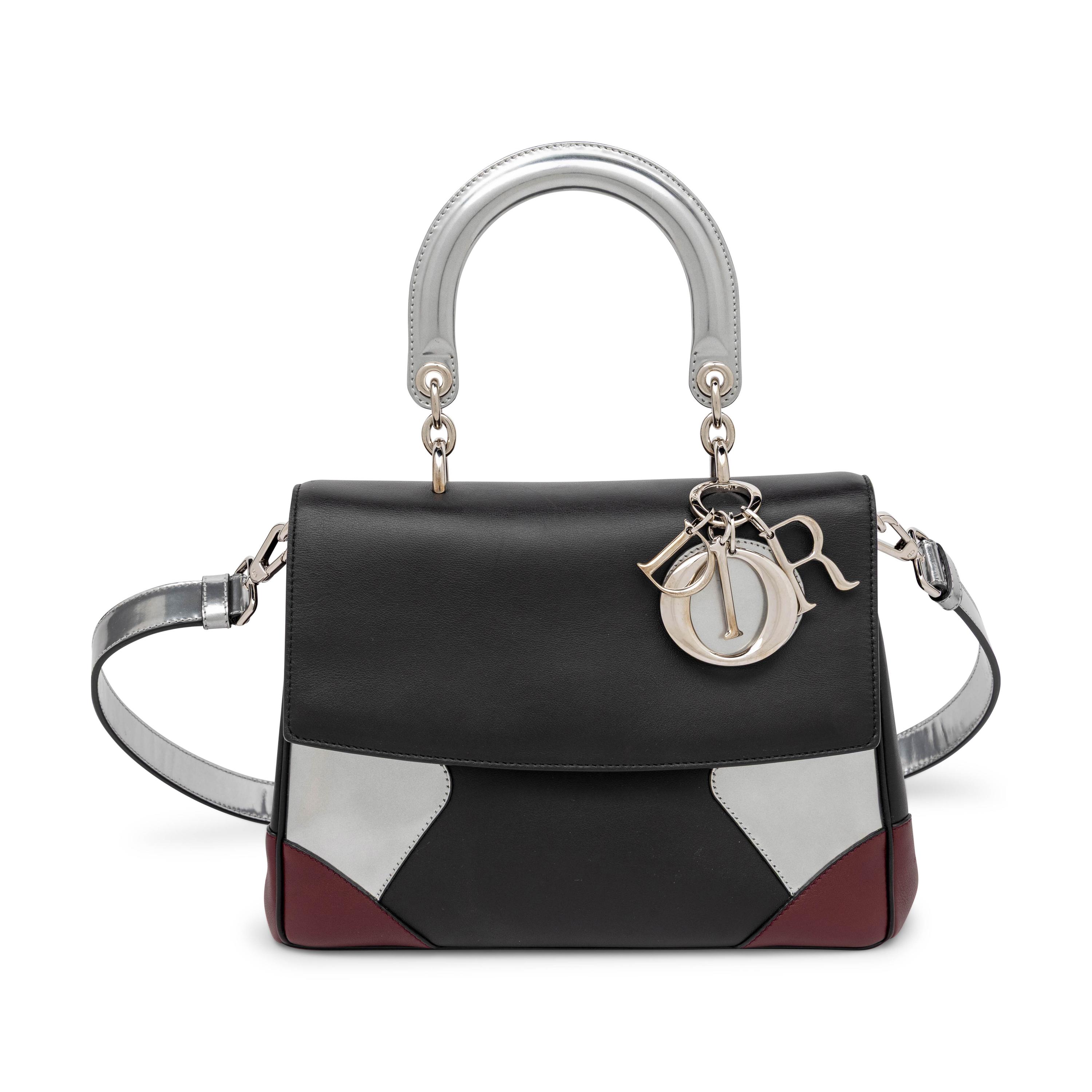 Christian Dior, Top Handle Flap Bag in Multicolor Leathers