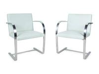 A Set of Eight Chrome Brno Chairs, Mies Van Der Rohe for Knoll International — 20TH CENTURY