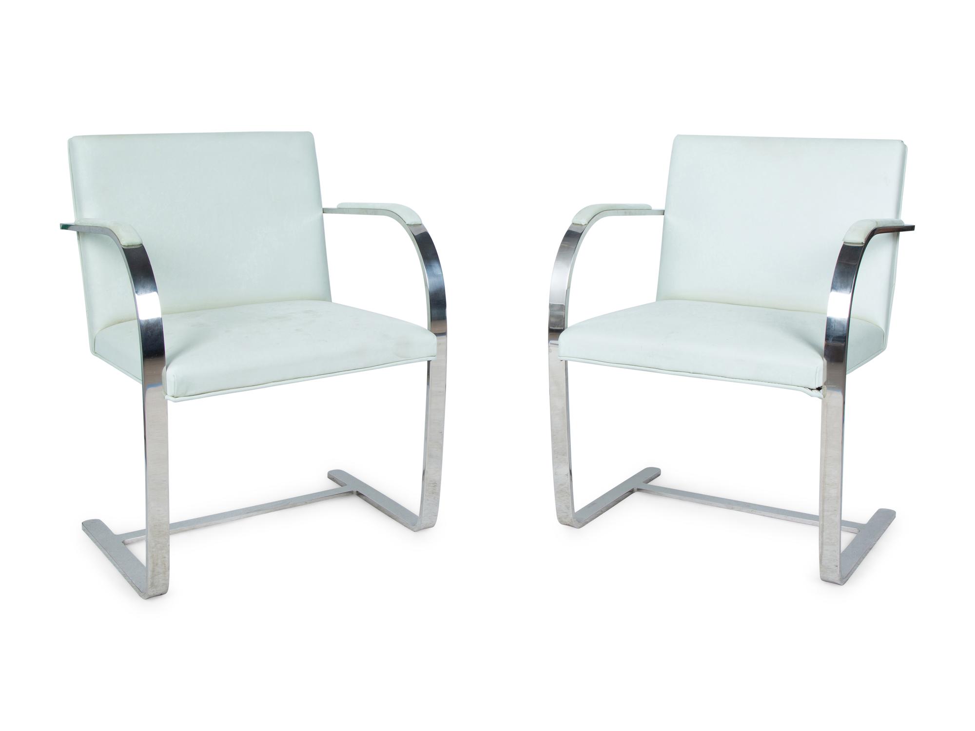 A Set of Eight Chrome Brno Chairs, Mies Van Der Rohe for Knoll International — 20TH CENTURY