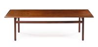 Torbjorn Afdal (Norwegian, 1917-1999), BRUKSBO, 1960s, a large rosewood coffee table and side table