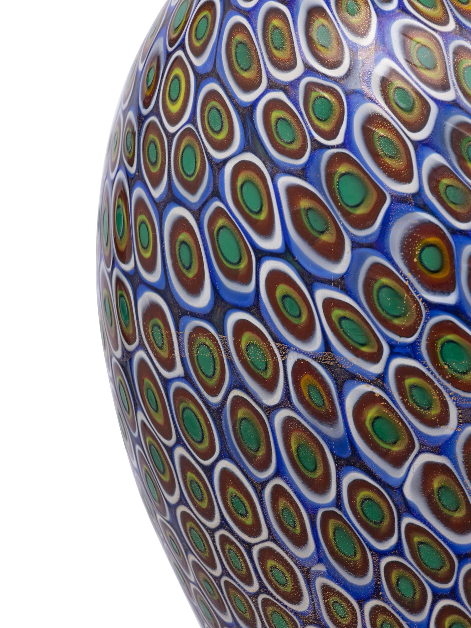 A Contemporary Murano Glass Millefiori Vase