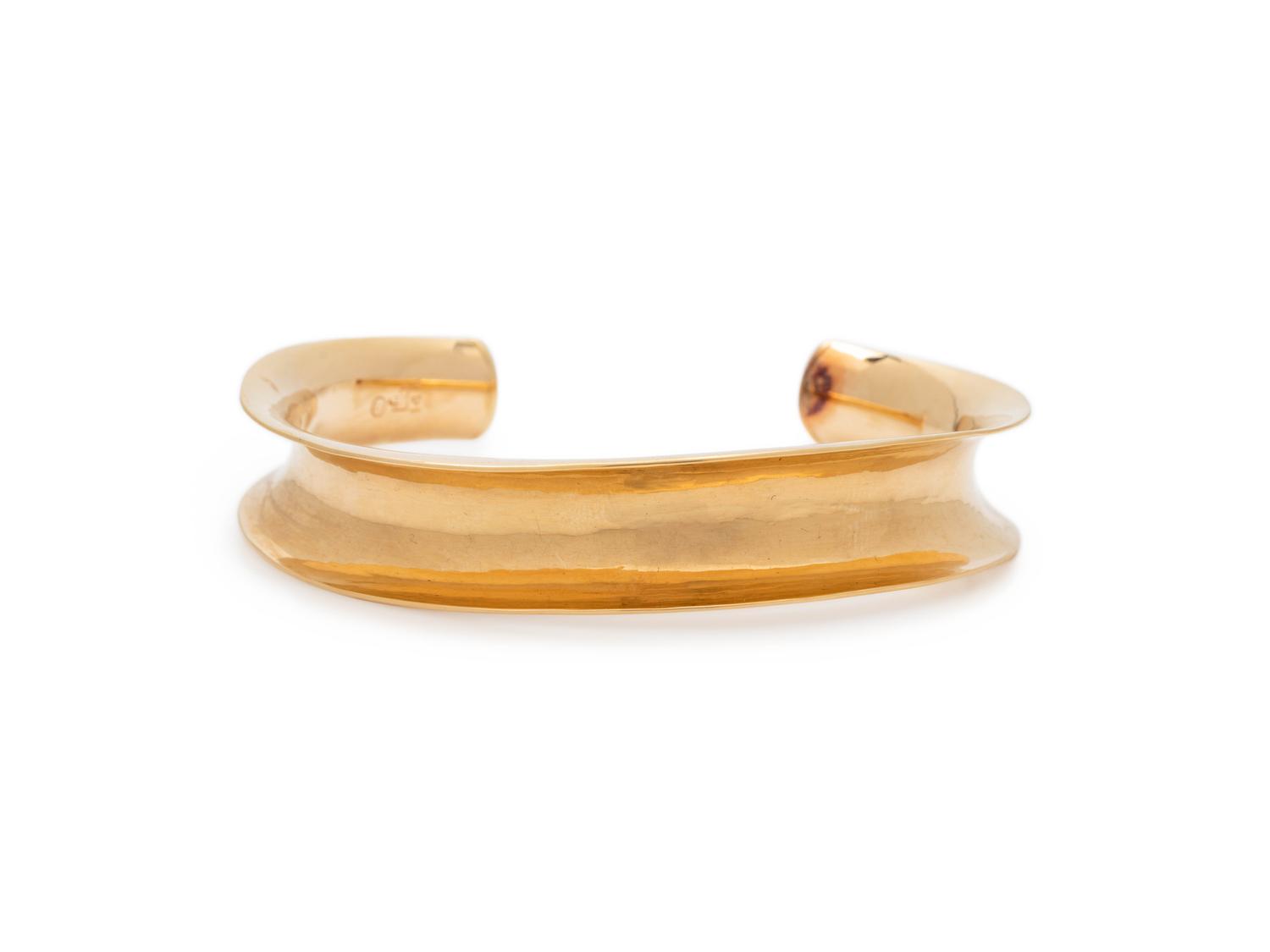 YELLOW GOLD CUFF BRACELET