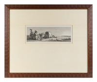 A Set of Eight Engravings Depicting Orientalist Scenes