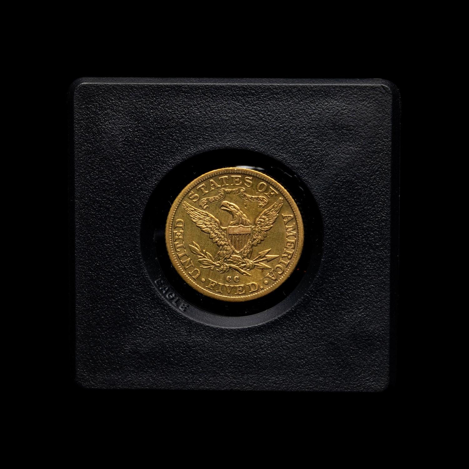 An 1892-CC Liberty Head $5 Gold Coin