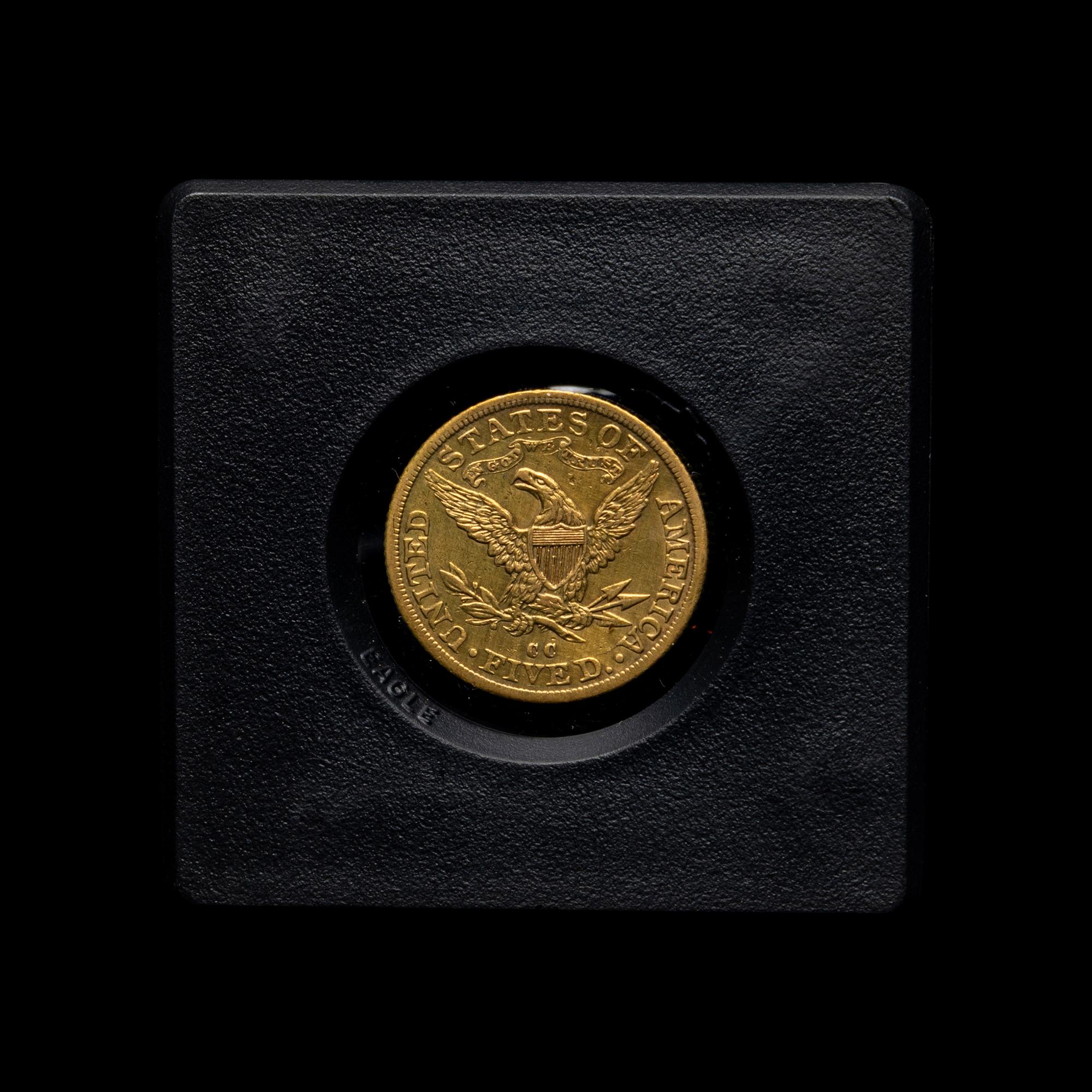 An 1892-CC Liberty Head $5 Gold Coin